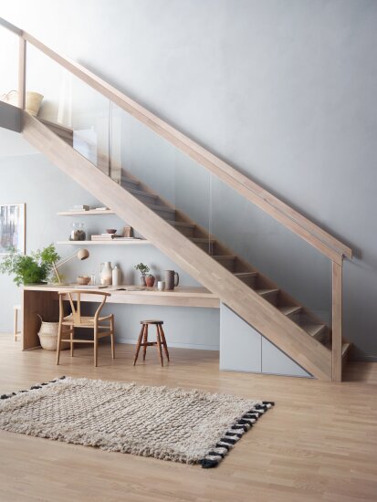 En skreddersydd kontorløsning og en løsning for bod er to av løsningene som kom ut av innovasjonsprosjektet med brukeren i sentrum, og som Stryntrappa leveres med i dag.