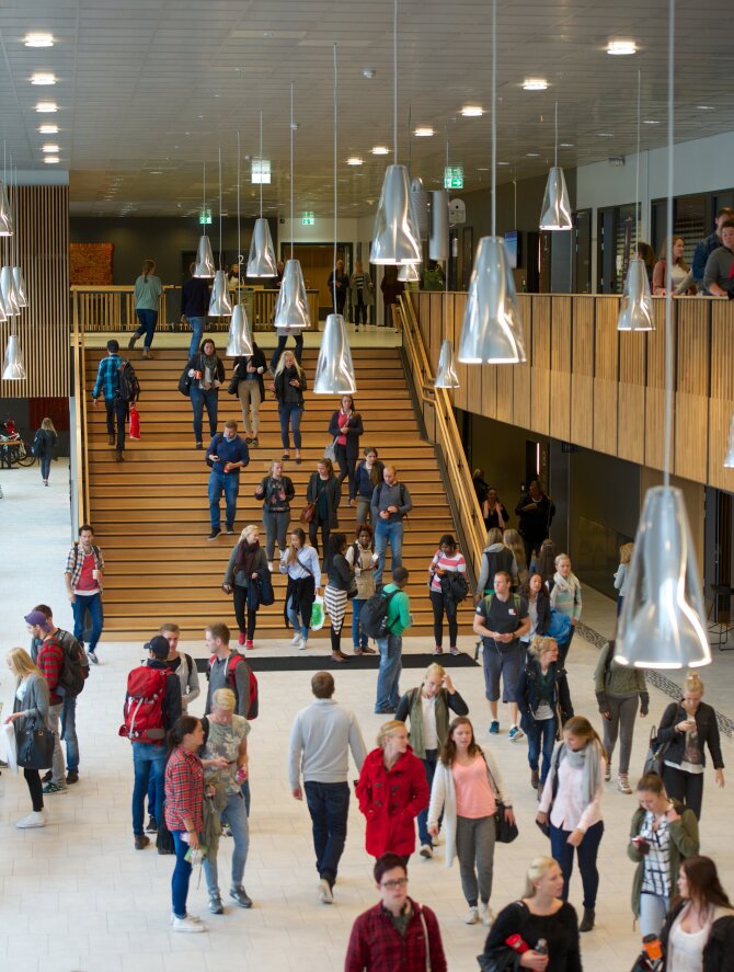 Stairs at Bergen University College