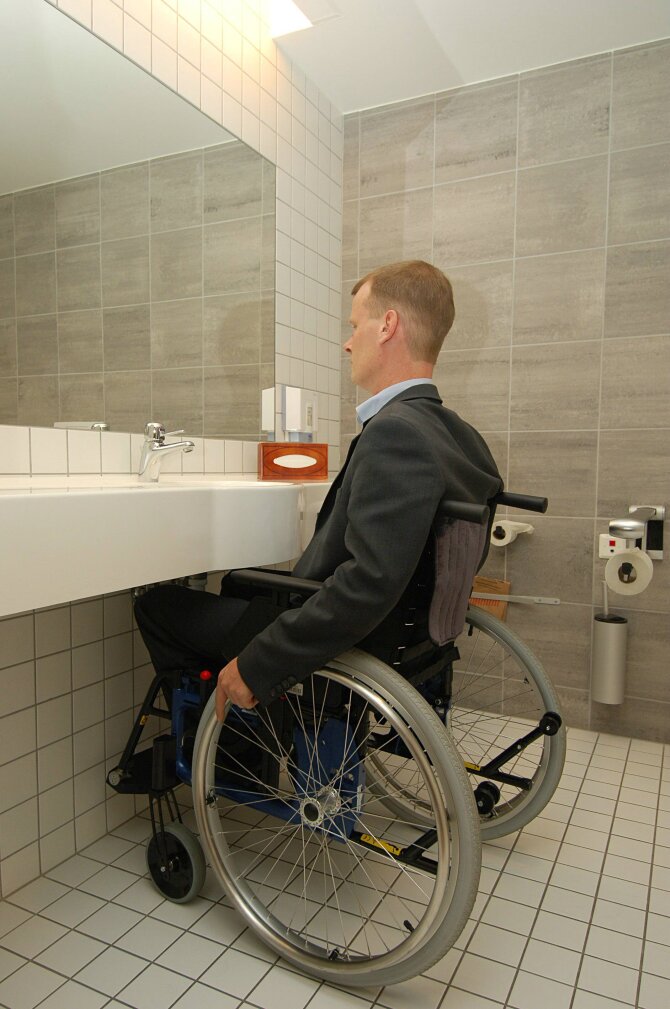accessible bathroom Scandic