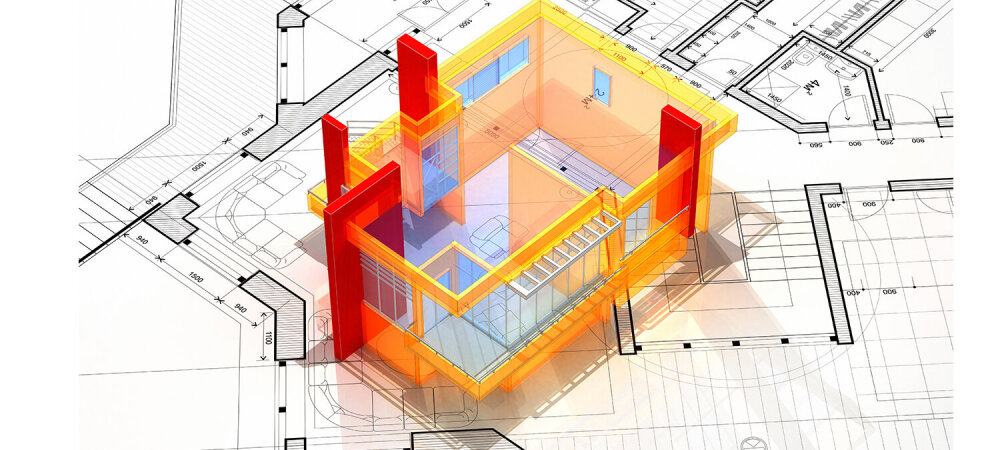 rendering of a house with all its functional elements