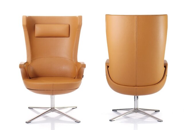 Front and back of resting chair