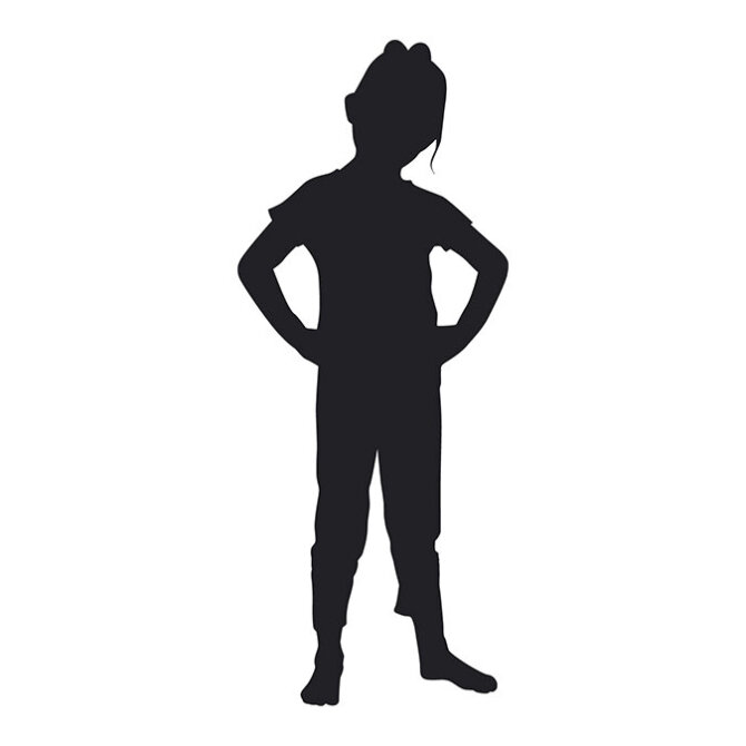 Silhouette of a child