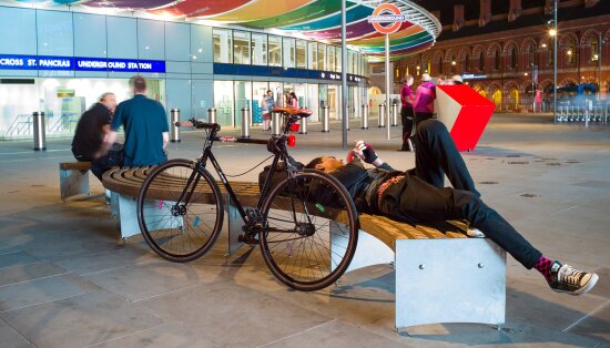 Vestre street furniture at Kings Cross, London