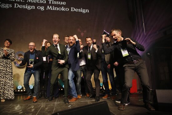 Vinnere av Merket for god design 2016 jubler til kameraet.