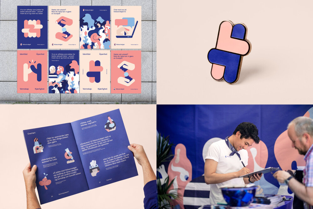Helseutvalget og Bielke+Yang mottar DOGA-merket for ny logo og grafisk profil. 