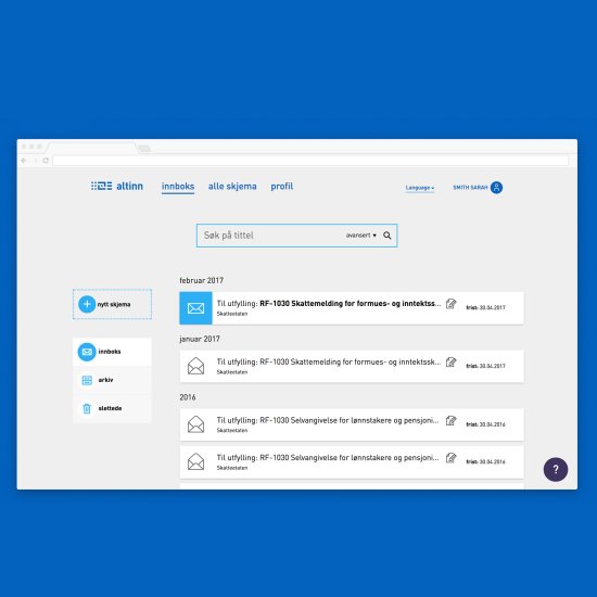 På oppdrag fra Brønnøysundregistrene har Fossland+Foss redesignet Altinn.no, sammen med byHands som har stått for illustrasjonene. Prosjektet får nå DOGA-merket for design og arkitektur.