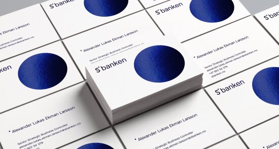 Sbanken og Bleed får DOGA-merket for design og arkitektur for redesignet av bankens visuelle identitet.